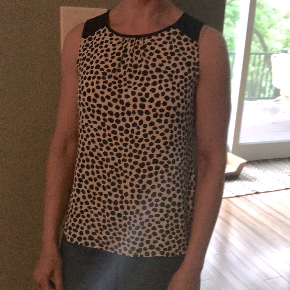 Loft Pleated Sleeveless Top